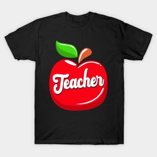 ESL Teacher Appreciation Women Funny Teacher Apple T-Shirt